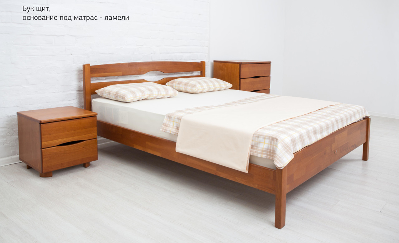 

Ліжко Микс мебель Лікерія - Люкс 120 х 200 см світлий горіх