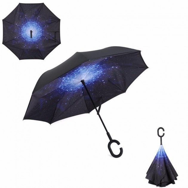 

Зонт наоборот Vip-brella смарт зонт (зонт обратного сложения) Up-brella ночное небо