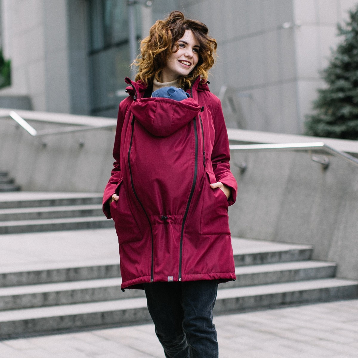 

Слінгокуртка Love & Carry Демісезонна 4 в 1 42 Бордо