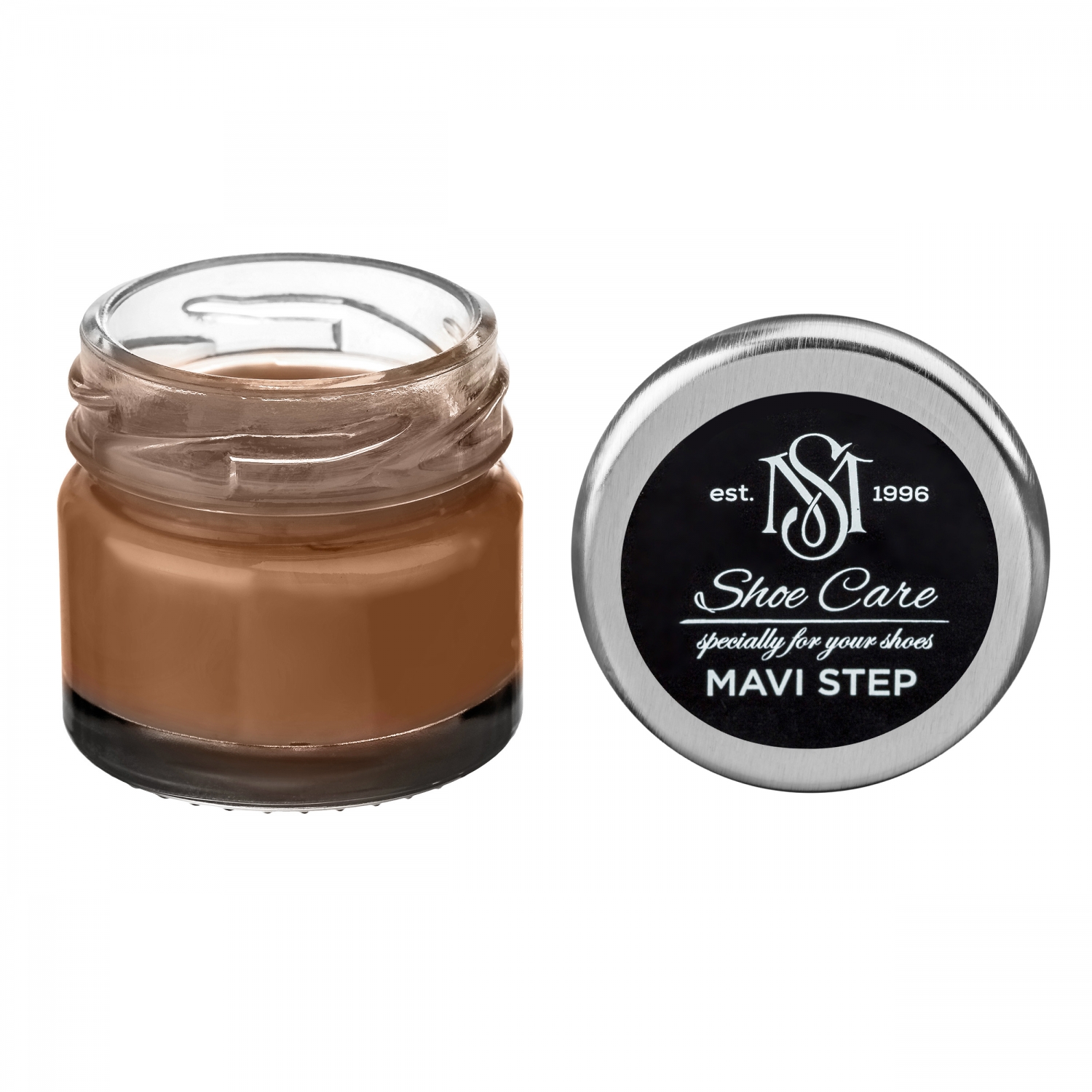 

Крем для обуви коричнево бежевый 166 Mavi Step Creme De Beaute, 25 мл