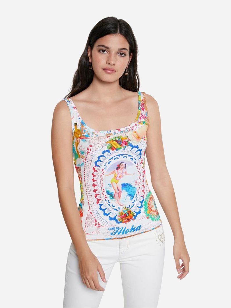 

Майка Desigual 21SWTKDU-1001 L