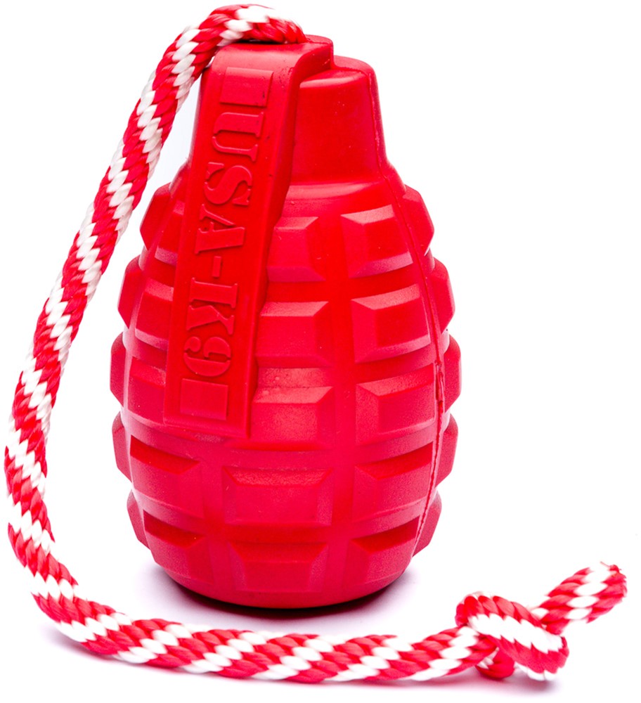 

Игрушка для собак SodaPup Grenade Reward Toy - Large - Red