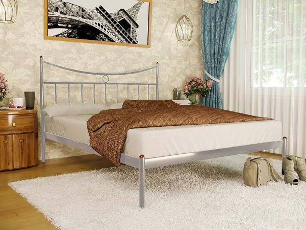 

Кровать Paris-1 Метакам Алюминий 180х190