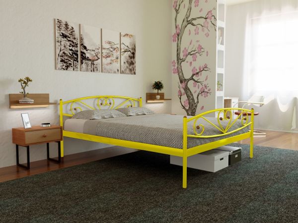 

Кровать Milana-2 Метакам Желтый 120х200
