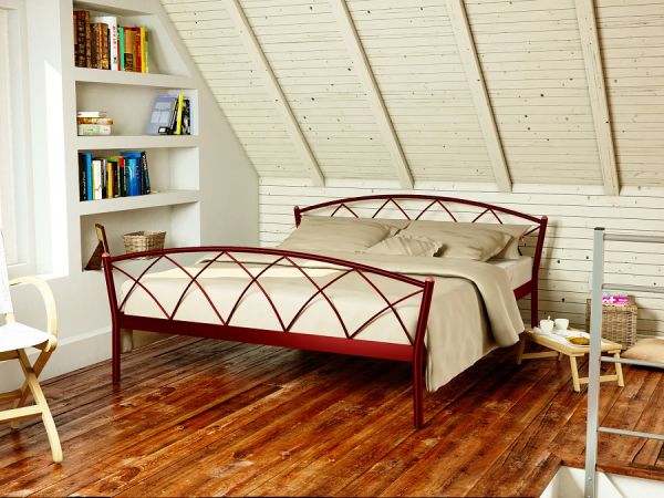 

Кровать Jasmine-2 Метакам Красный лак 120х200