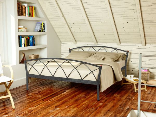

Кровать Jasmine-2 Метакам Шагрень серая 120х200
