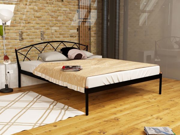 

Кровать Jasmine Elegance-1 Метакам Черный матовый 140х190