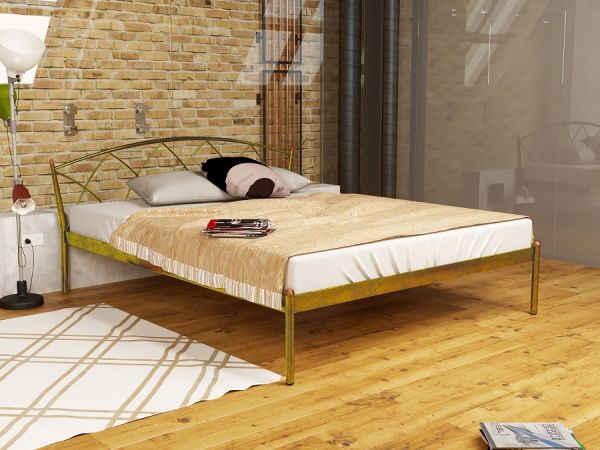 

Кровать Jasmine Elegance-1 Метакам Шагрень золото 160х190