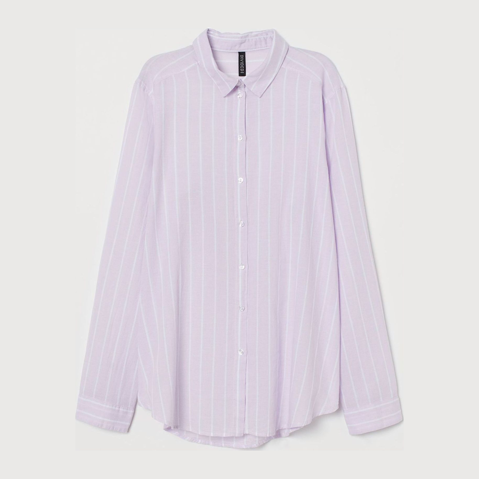 

Рубашка H&M 9181492sm L Сиреневая