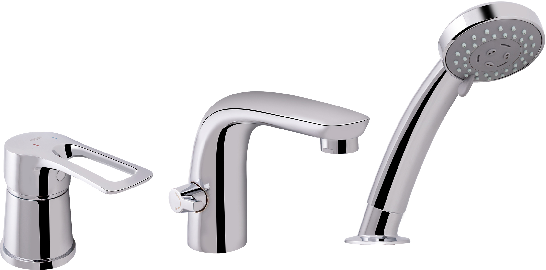 

Смеситель для ванны QTAP Stenava 33104OGC с душевым гарнитуром