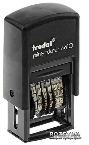 

Минидатер Trodat 4810 3.8 мм Цифровой Черный корпус (4810Bank)