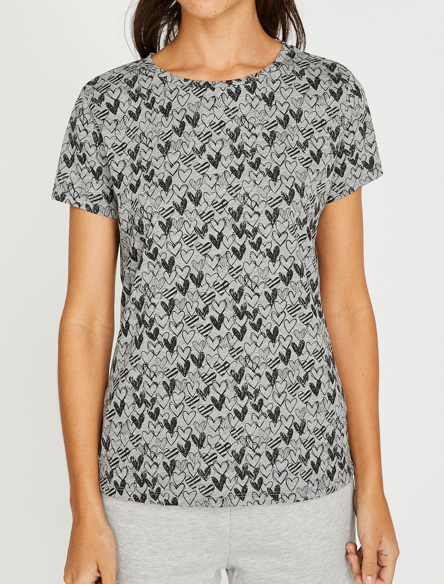

Футболка Koton 8YAL11102OK M Grey