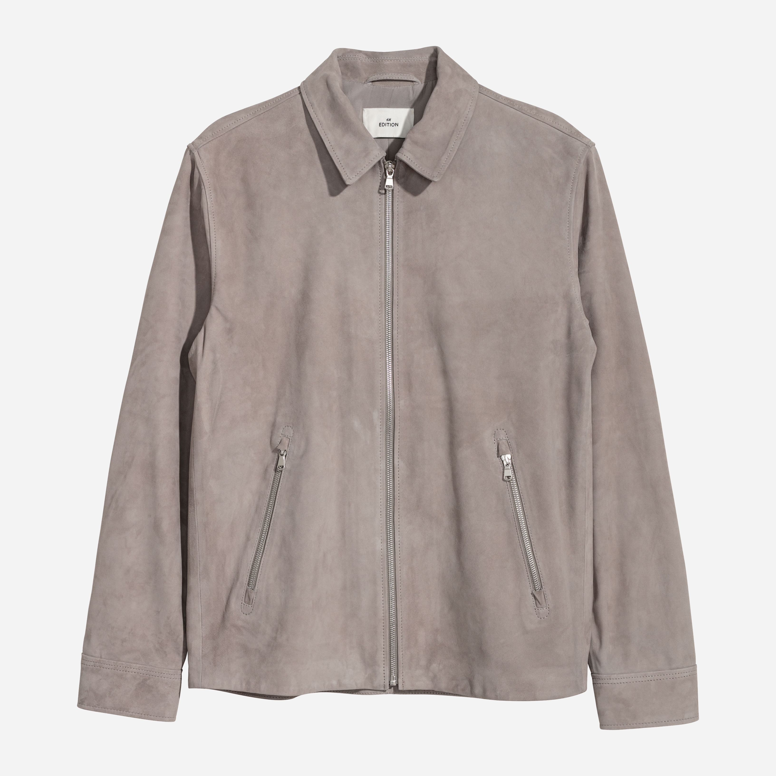 

Кожаная куртка H&M 5960037-ACWW L Светло-серая