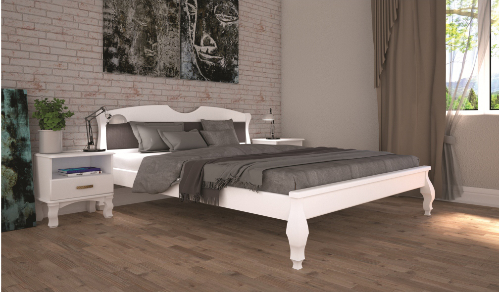

Кровать ТИС КОРОНА 3 120*200 бук Белый + Leroy 321