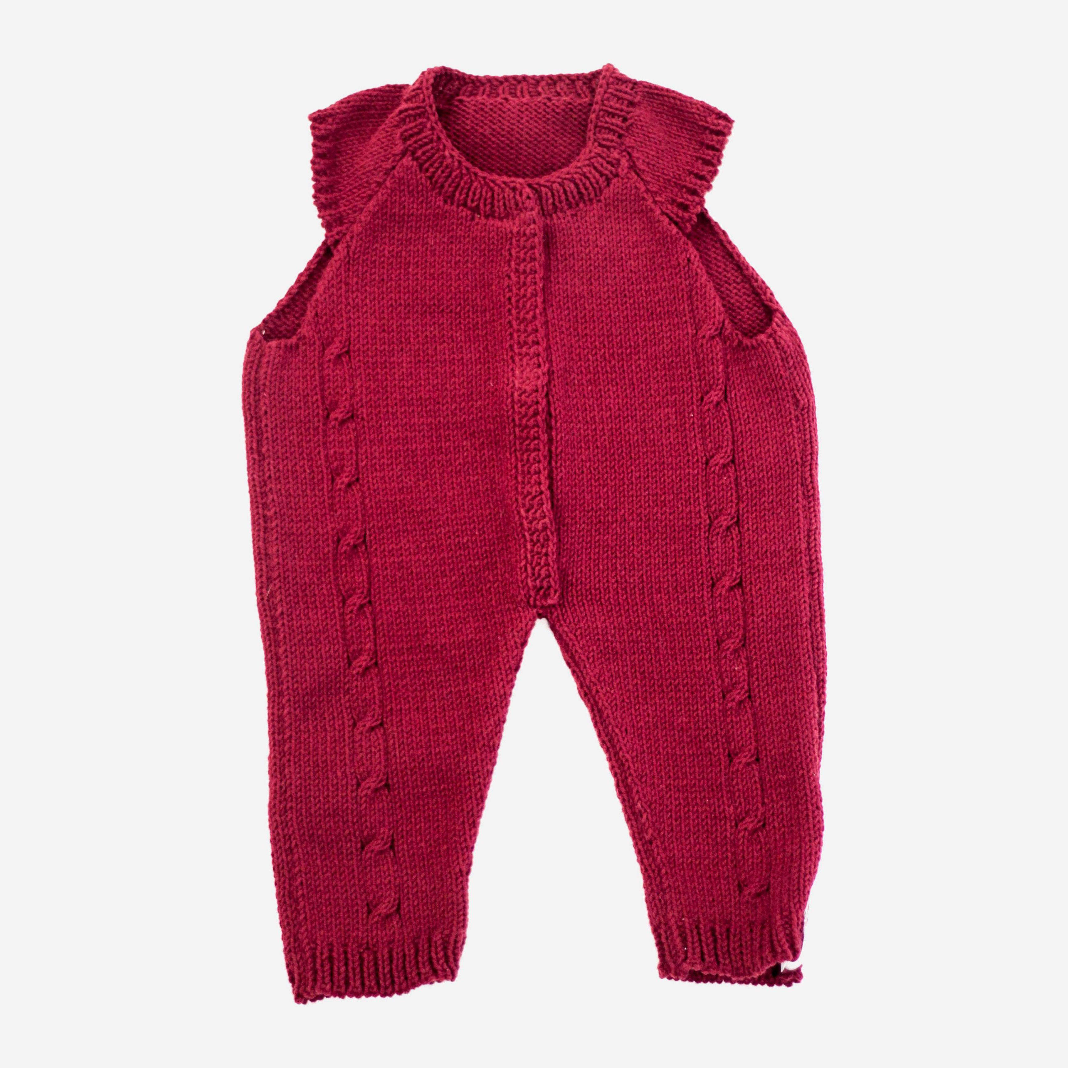 

Человечек теплый Lamon Burgundy Braid 68-74 см Бордовый