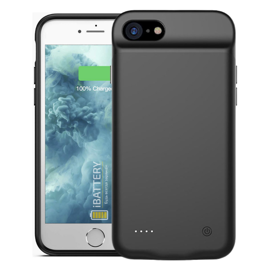 

Чехол аккумулятор iBattery для iPhone 6/6s/7/8 3000 mAh black