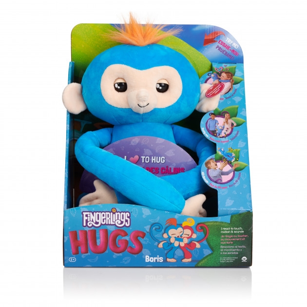 

М'яка інтерактивна мавпочка-обнімашка WowWee Fingerlings Борис (W3530/3531)