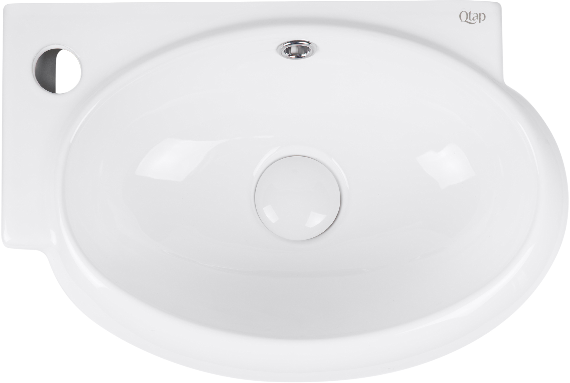 

Раковина QTAP Leo QT11115011LW с донным клапаном