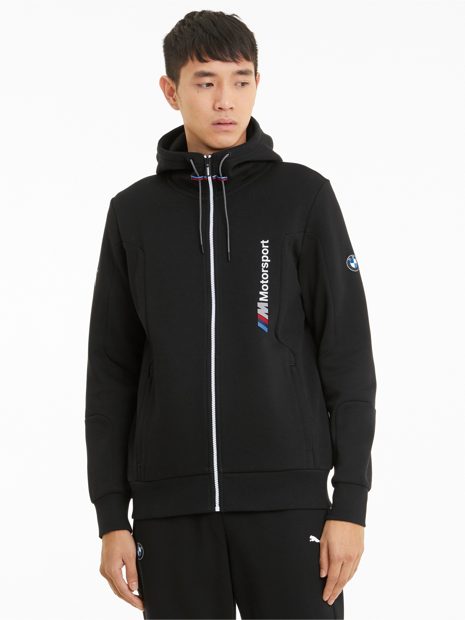 Puma bmw clearance hooded sweat jacket