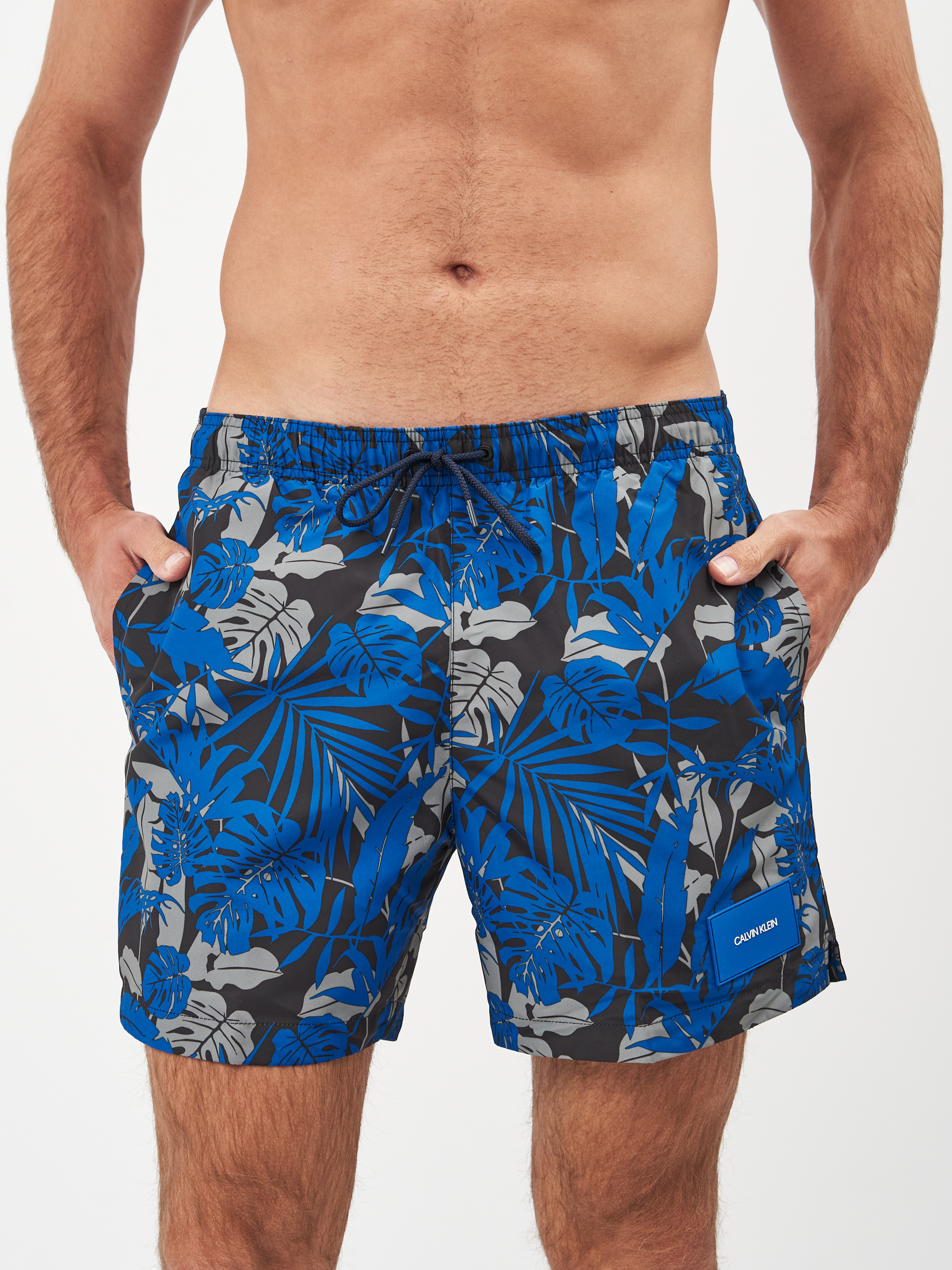 

Шорты для плавания Calvin Klein Underwear Medium Drawstring-Print KM0KM00619-0G5 M Tropical Print Black Iris