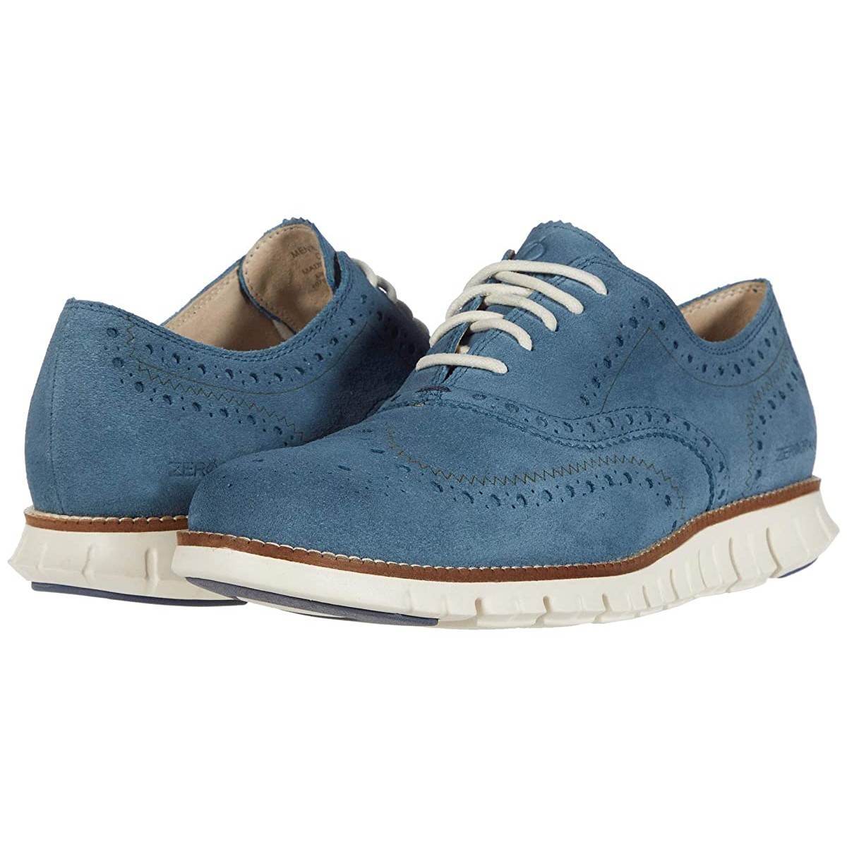 

Туфли оксфорды Cole Haan Zerogrand Wing Tip Oxford Vintage Indigo Suede/Ivory, 41 (260 мм)