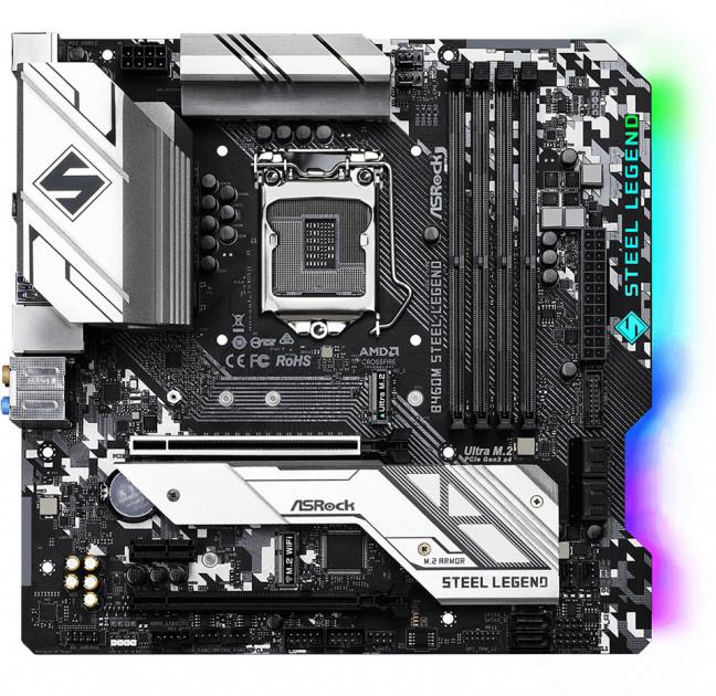 

Материнская плата AsRock B460M Steel Legend (s1200, Intel B460, PCI-Ex16)