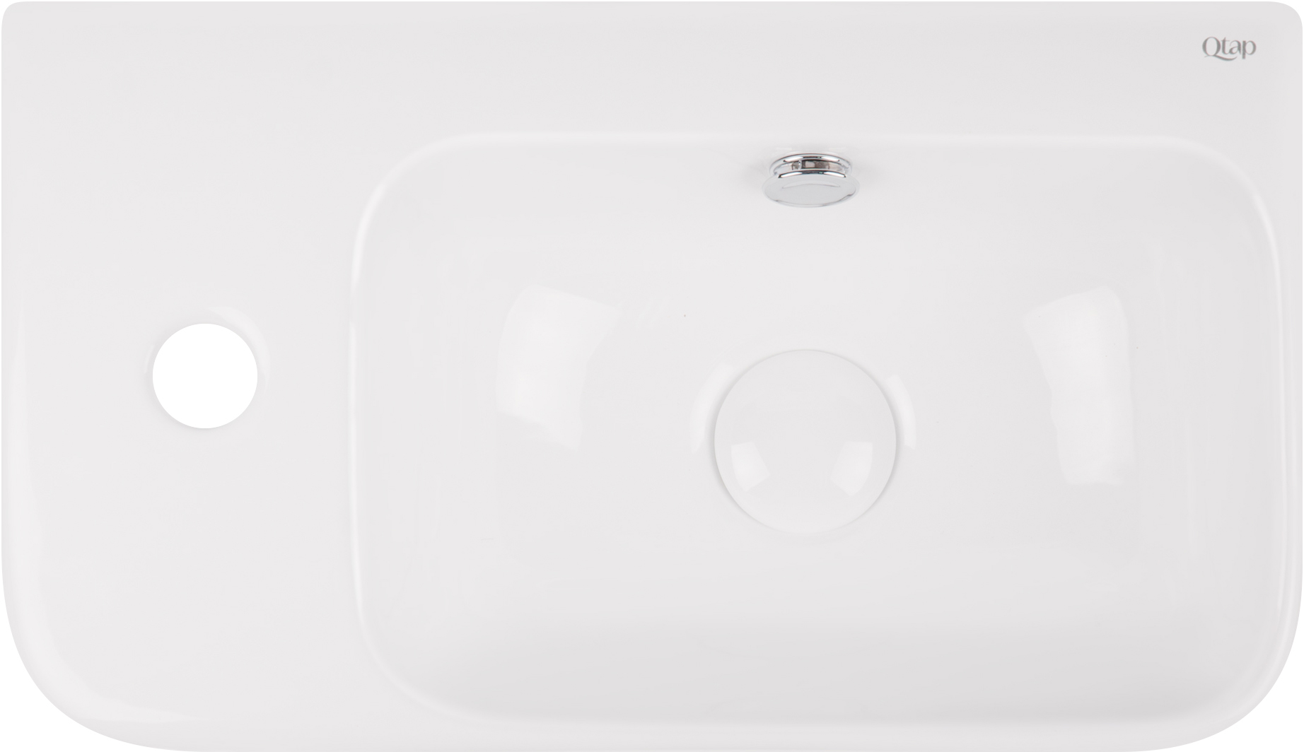 

Раковина QTAP Tern QT17115117LW с донным клапаном