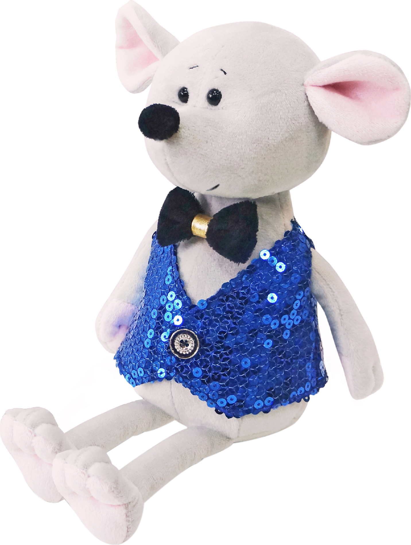 

Мышонок Maxi Toys Бантик в блестящей жилетке 21 см (MT-MRT021920-21)