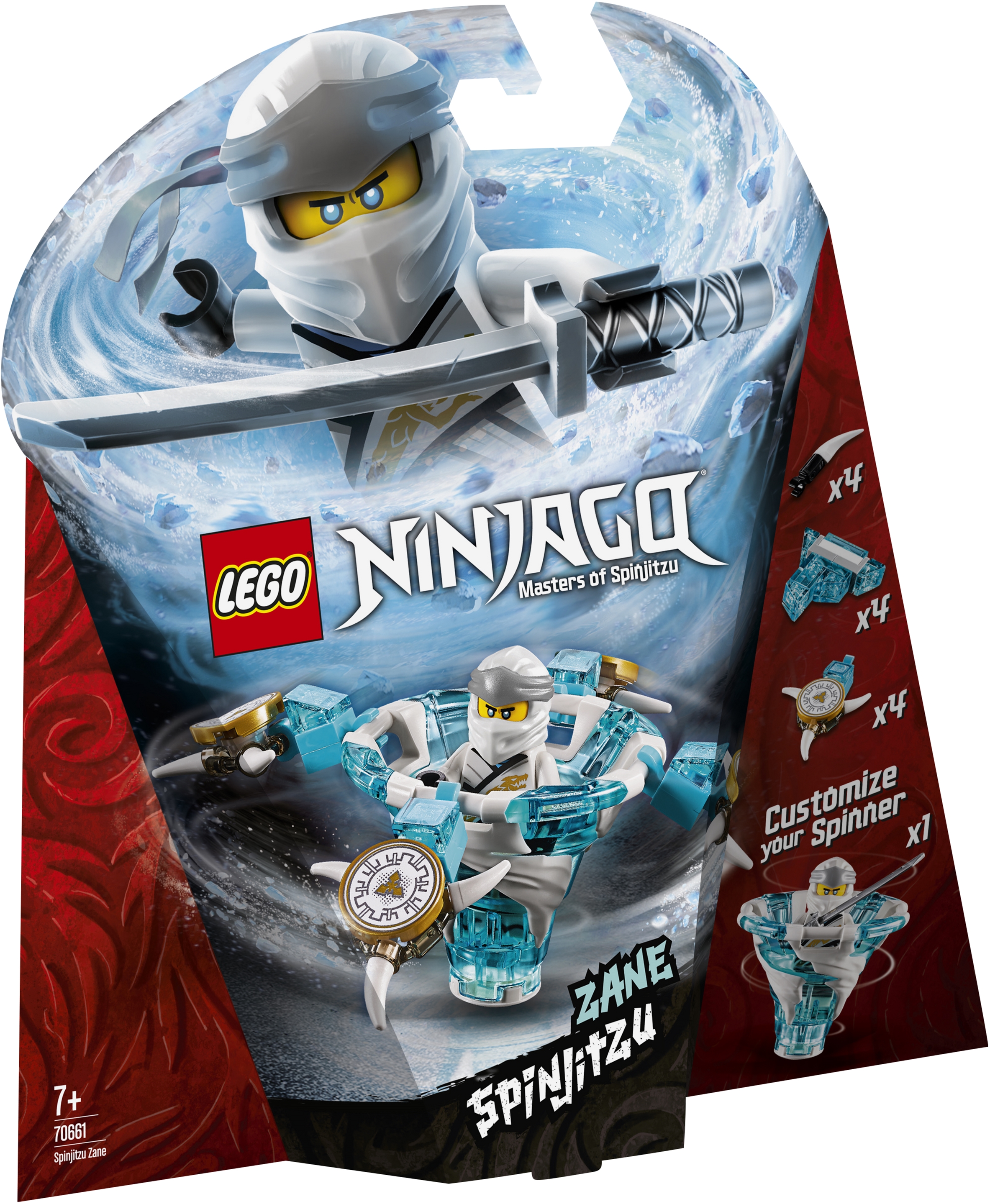 ねむ Конструктор LEGO NINJAGO Зейн: мастер Кружитцу 109 деталей (70661