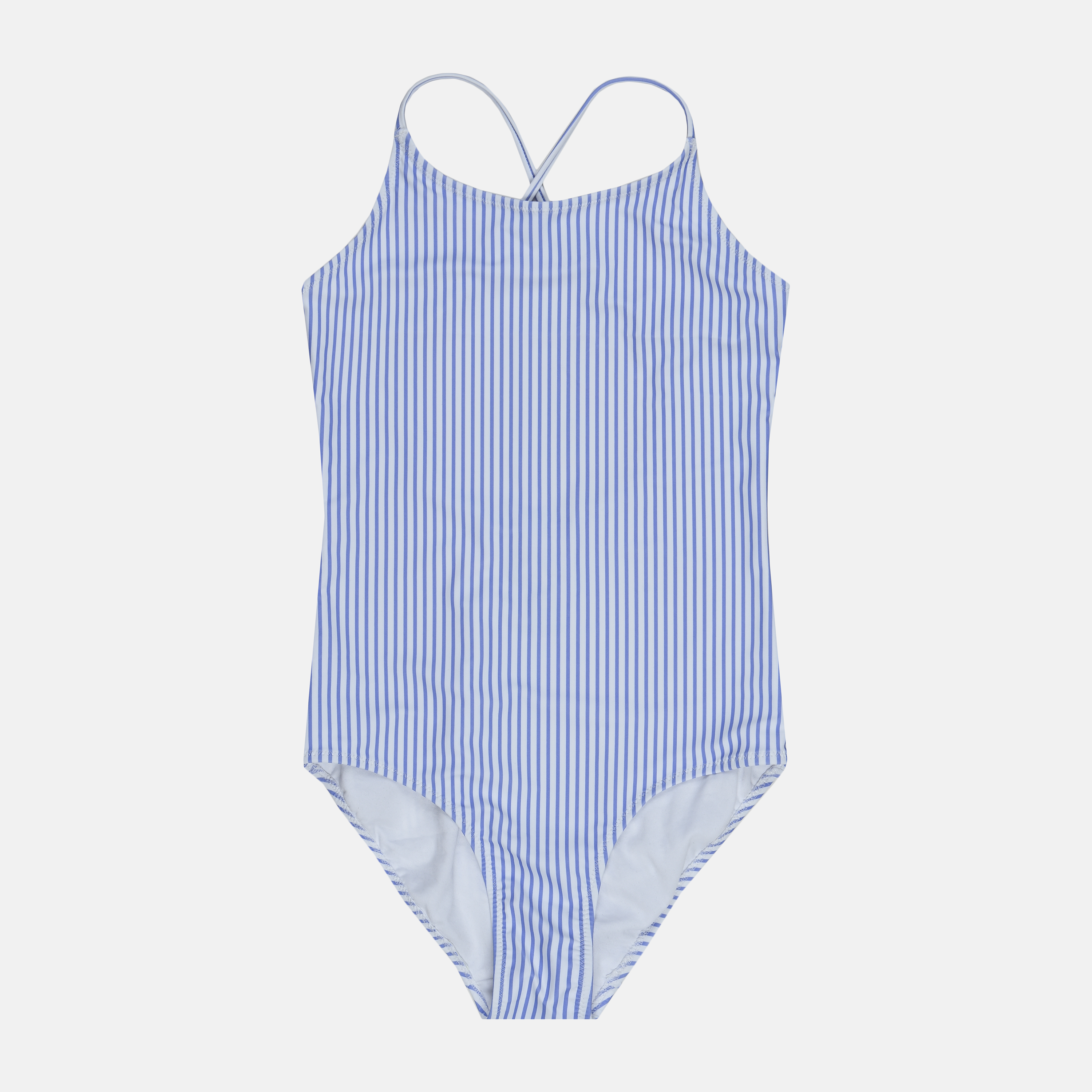 

Купальник H&M 503-8401291 146-152 см Бело-синий в полоску