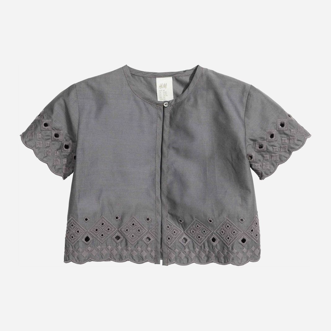 

Блуза H&M HOM92533 68 см Серая