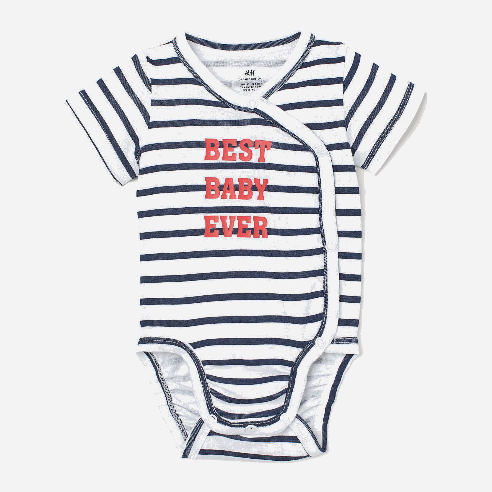 

Боди-футболка H&M HOM91115 68 см Белый/Комбинированный