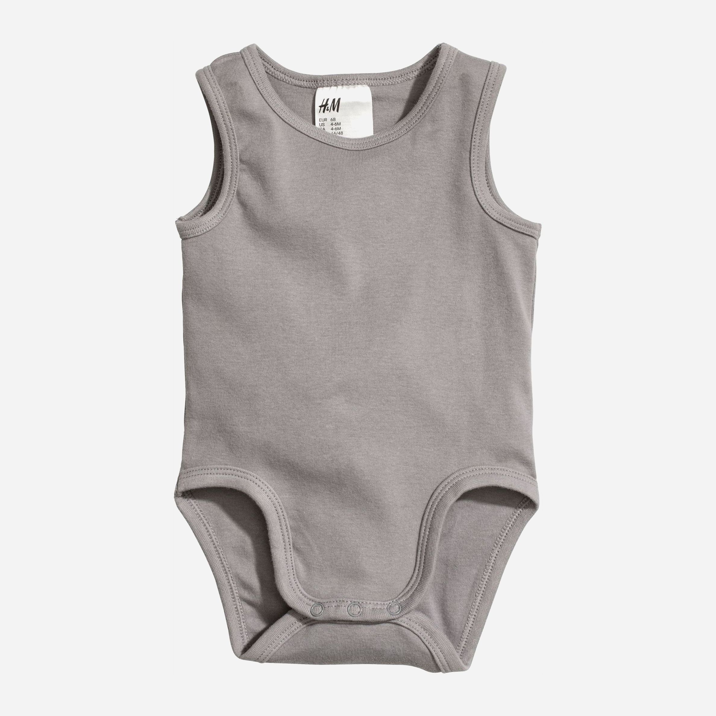 

Боди-майка H&M HOM92512 74 см Серая