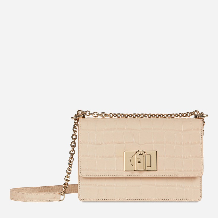 

Женская кожаная сумка Furla 1927 Mini Crossbody 20 - Vitello Розовая