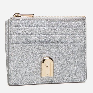 

Кардхолдер женский кожаный Furla 1927 S Card Case W/Zip - Tessuto Платинум