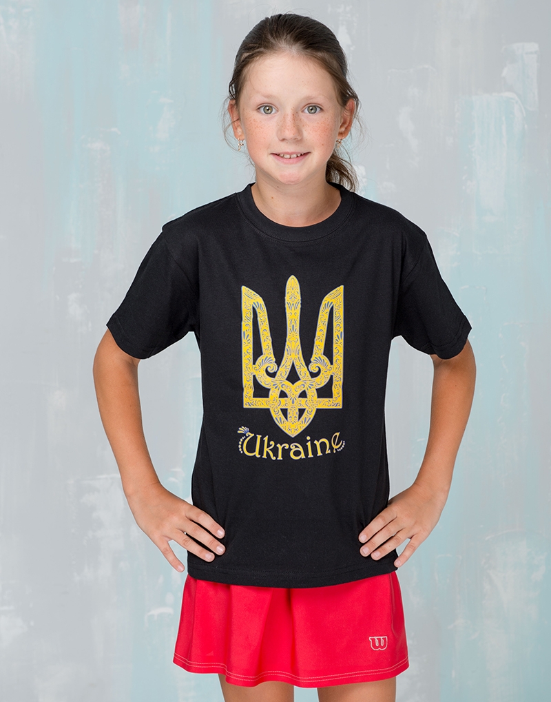

Футболка Етно-Сіті Тризуб Ukraine 116-122 Чорна (654/5-6)