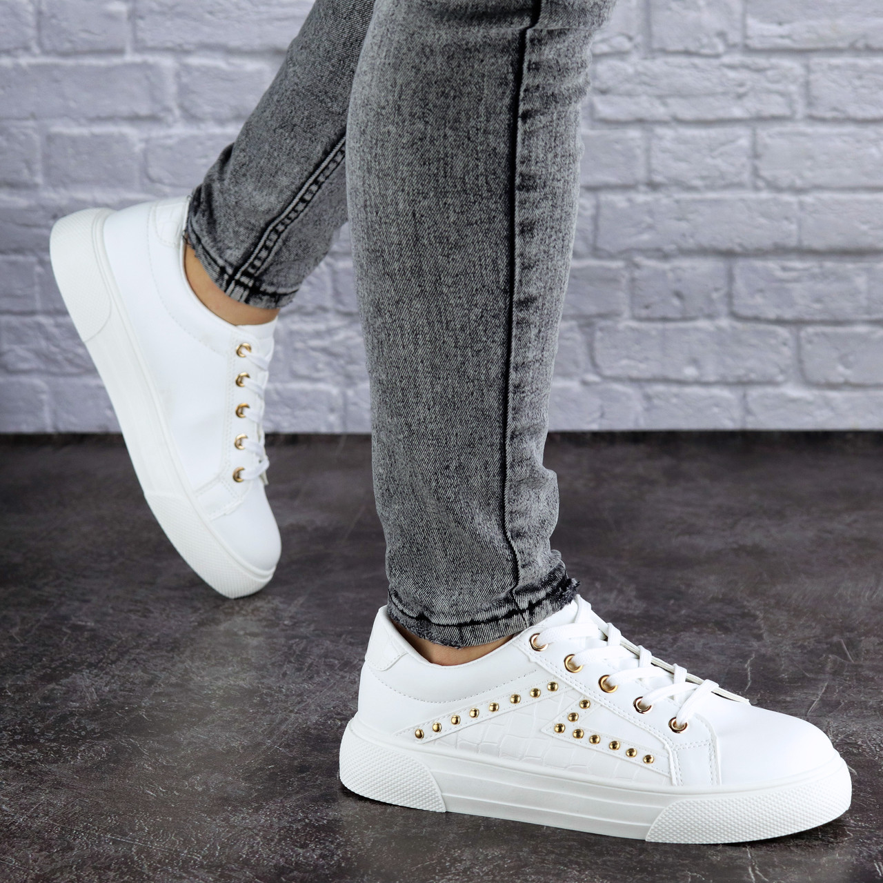 

Женские кеды Fashion Oaky 1860 39 размер 24,5 см Белый