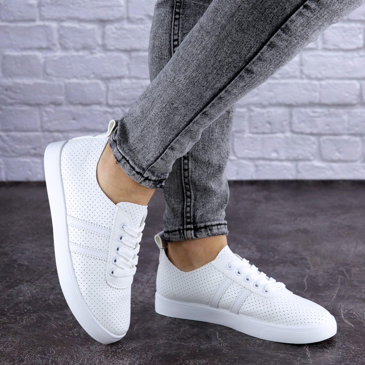 

Женские кеды Fashion Huffer 1795 40 размер 24,5 см Белый