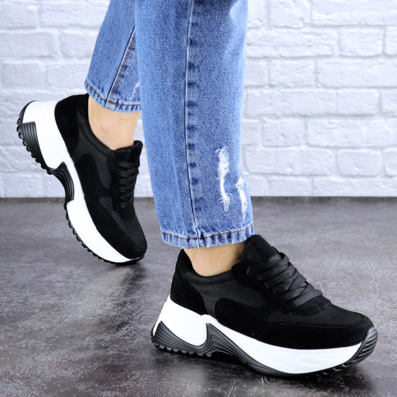 

Женские кроссовки Fashion Zachary 1388 36 размер 23 см Черный