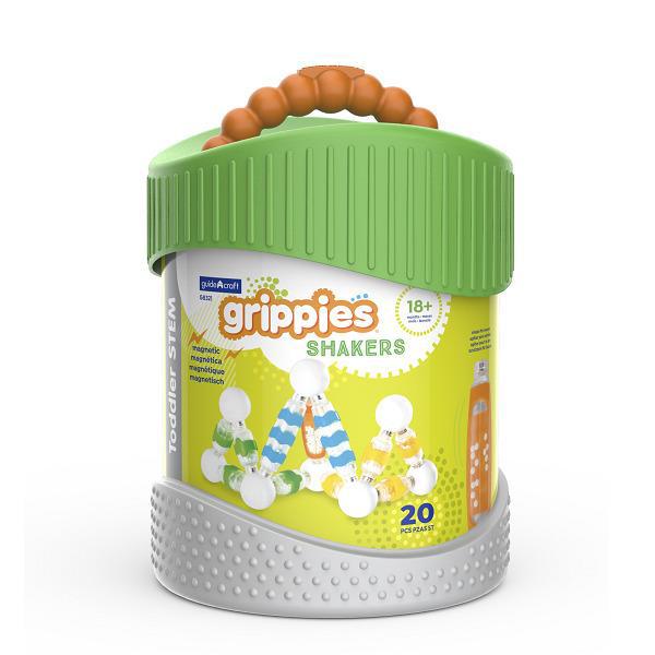 

Детский конструктор магнитный Guidecraft Grippies Shakers, 20 деталей