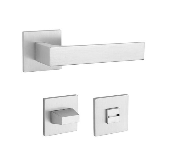 

Дверна ручка + накладки для санвузла APRILE Alisso Q 5S 96 хром матовий