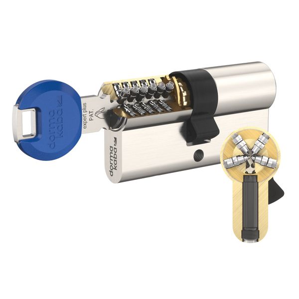 

Циліндр KABA experT pluS 80 mm ключ-ключ