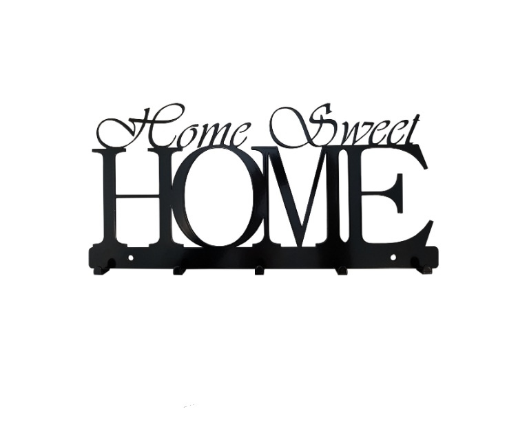 

Вешалка настенная Lombardi Home Sweet Home, черная