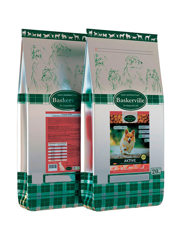 

Сухой корм Baskerville Active для активных собак 7.5 кг