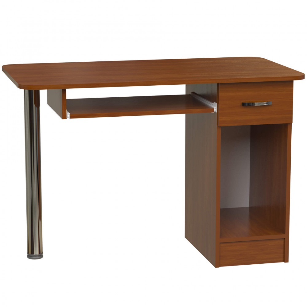 

Компьютерный стол Диона Ника Мебель Яблоня Локкарно темная