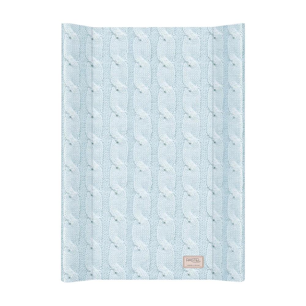 

Пеленальная доска детская на кроватку CebaBaby Pastel Collection Cable stitch 50х70, голубая (9159)