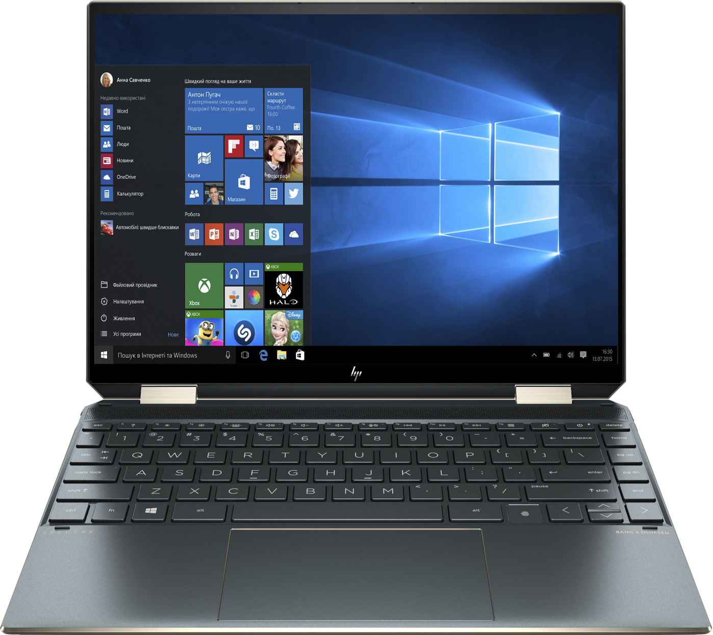 

Ноутбук HP Spectre x360 Convertible 14-ea0001ur (31C62EA) Poseidon Blue