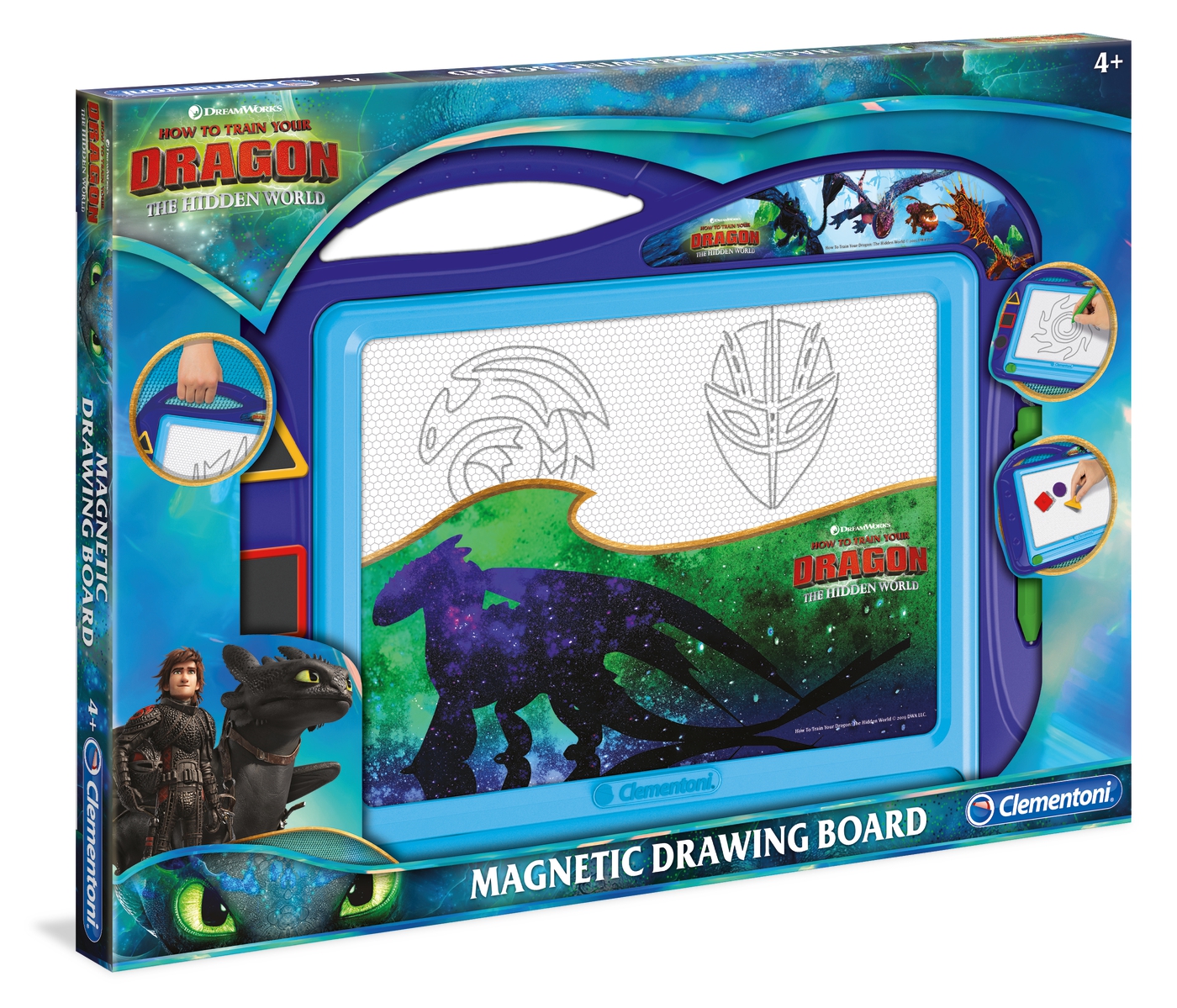 

Магнитная доска для рисования с печатками Clementoni Dragons 3 (15282)