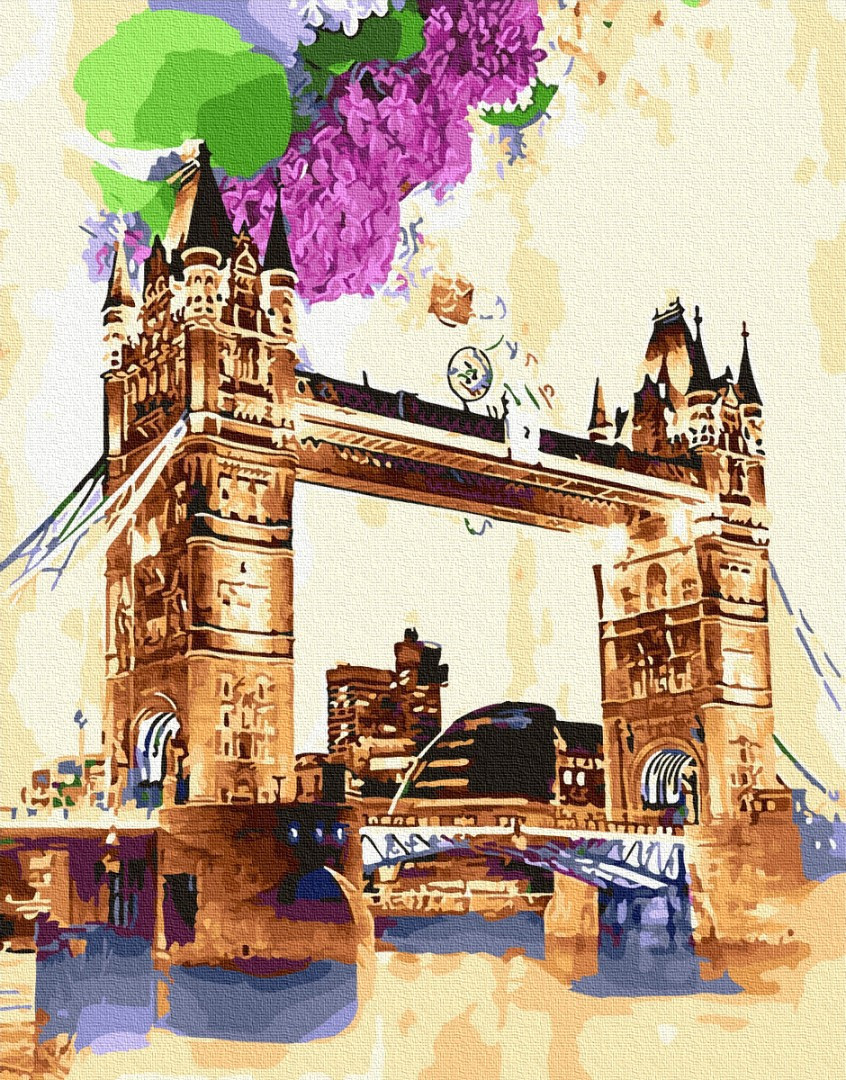 

Картина по номерам BrushMe GX29116 40*50 cм Тауэрский мост акварелью