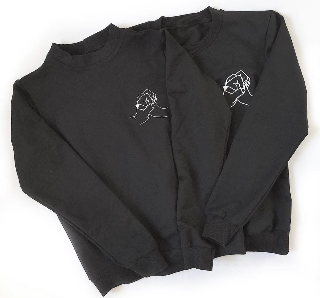 

Свитшот парный Fruit of the loom «Завжди поруч 3» XL Черный